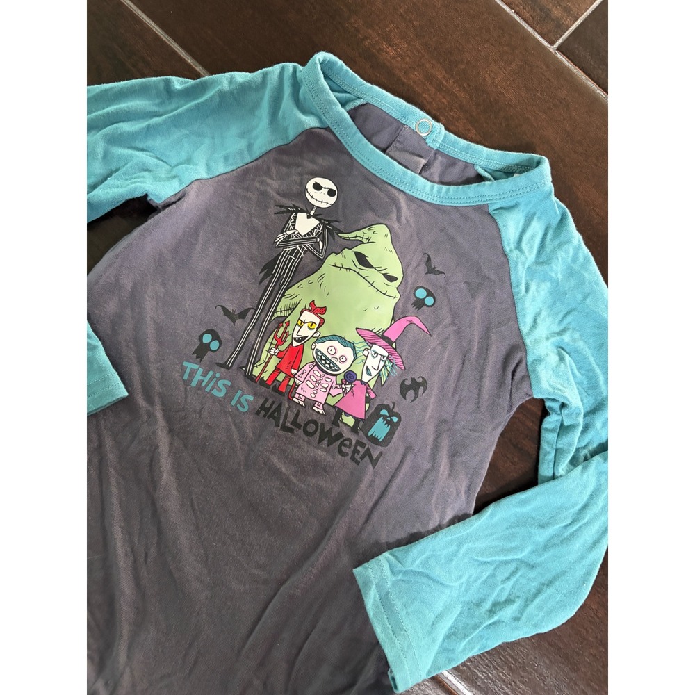 Little Sleepies Disney Nightmare Before Christmas Halloween Bodysuit 12-18M
